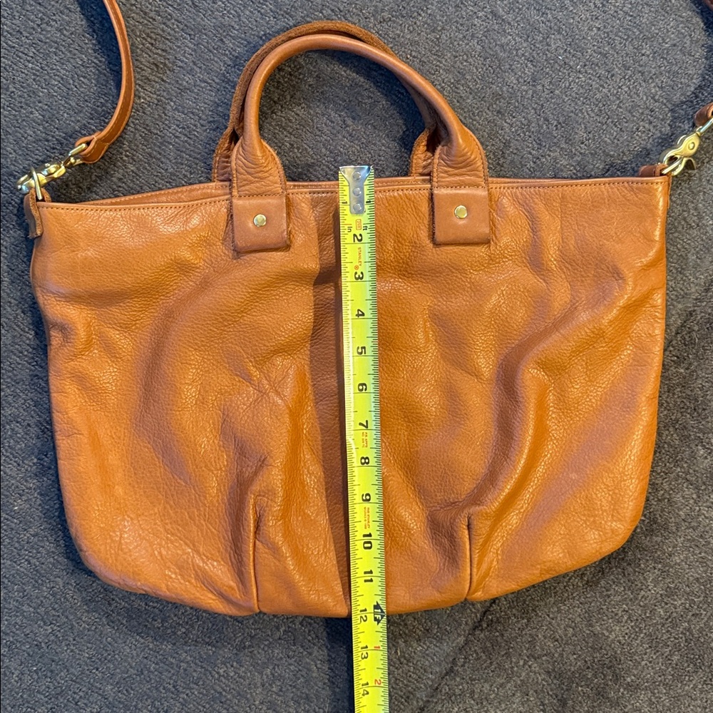 Clare V Tan Crossbody Messenger Bag - Picture 13 of 14